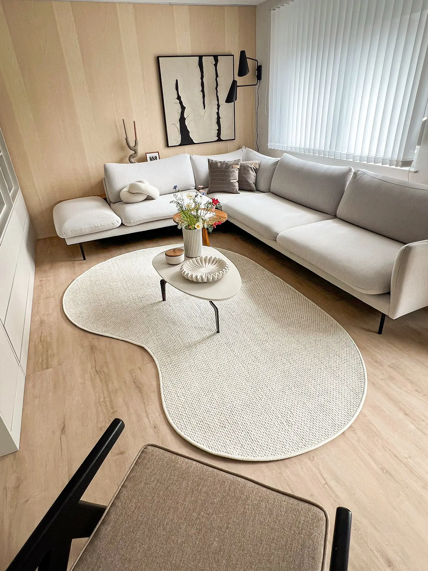 Yasmins organische Teppichform