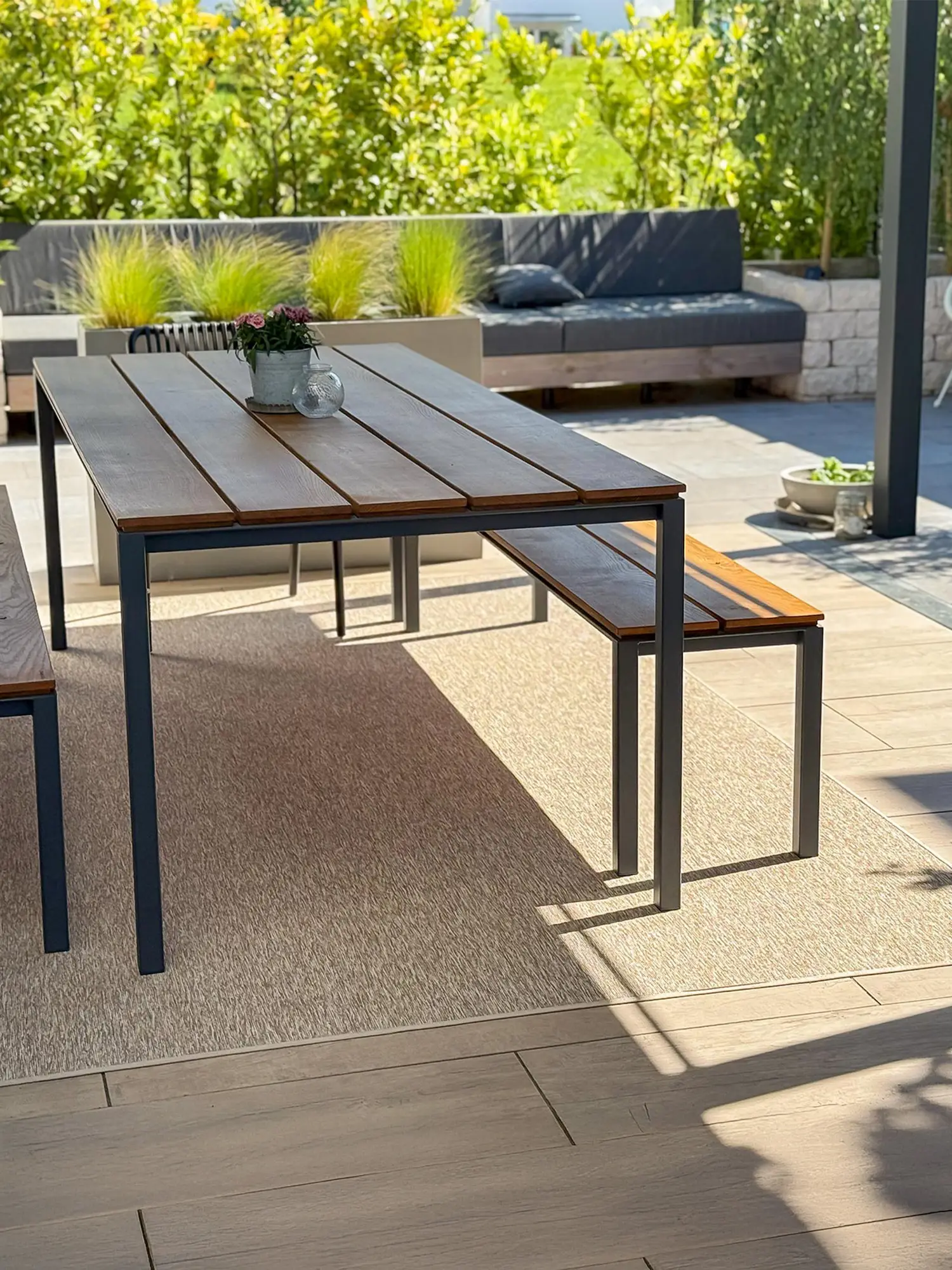 Saskias Rückzugsort auf der Terrasse