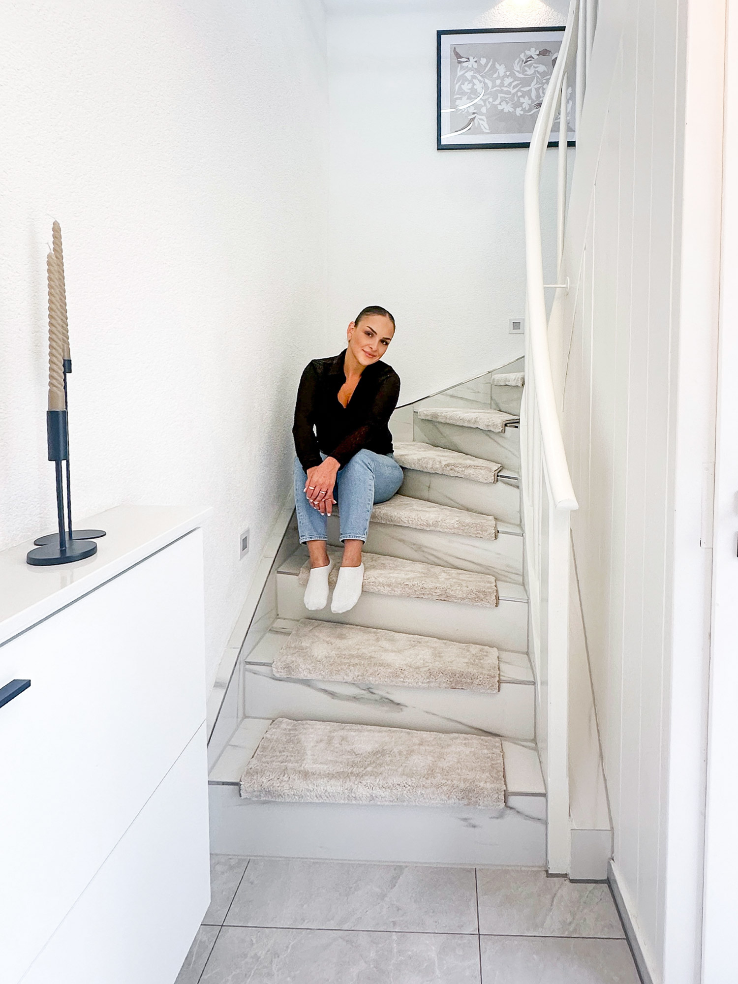 Nurtens Stufenmatten für eine Wendeltreppe